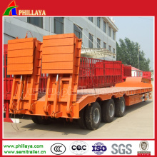 Lowbed Lowboy Low Bed Semirremolque con rampas hidráulicas de la rampa